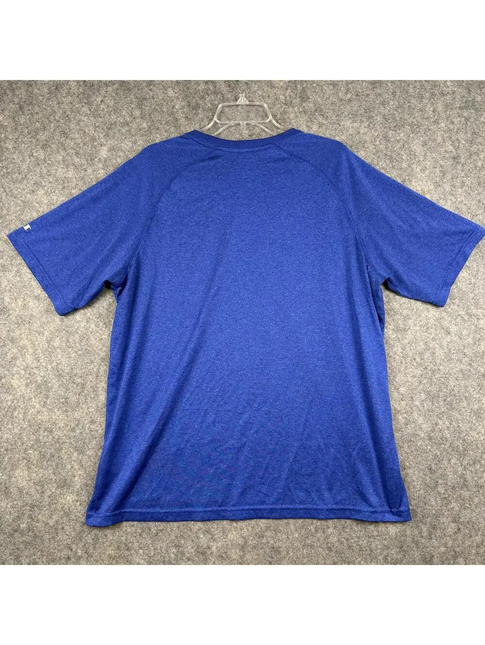 Champion Kansas Jayhawks Men’s Performance T Shirt Blue Red Logo Size XL EUC 453 - Picture 5 of 7